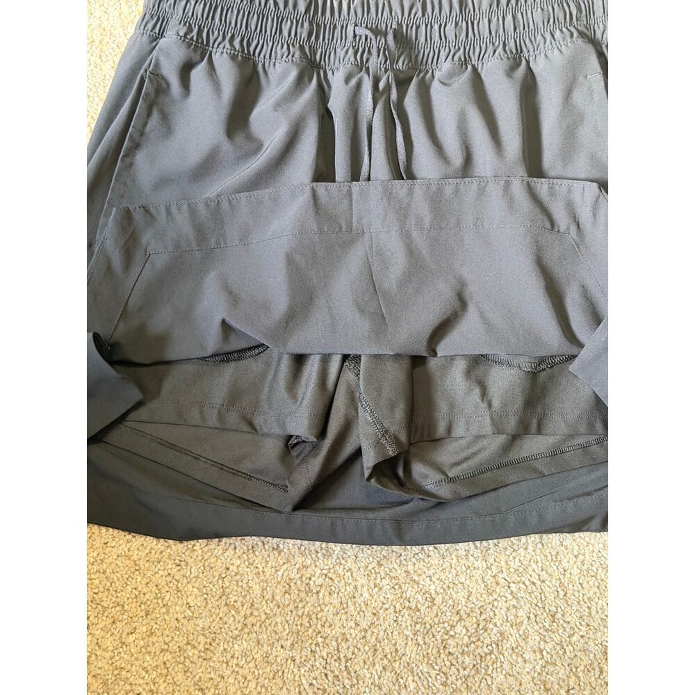 Layers Black Athletic Drawstring Skort W/ Pocket Size Large - Picture 3 of 6